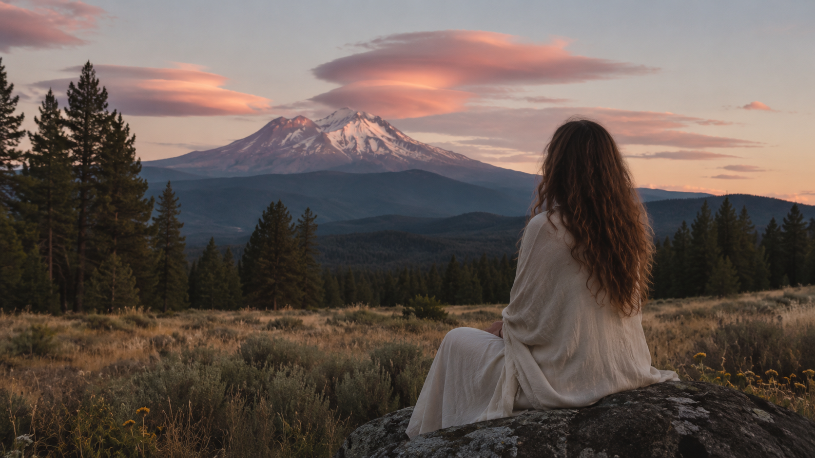 Escena natural de Mount Shasta